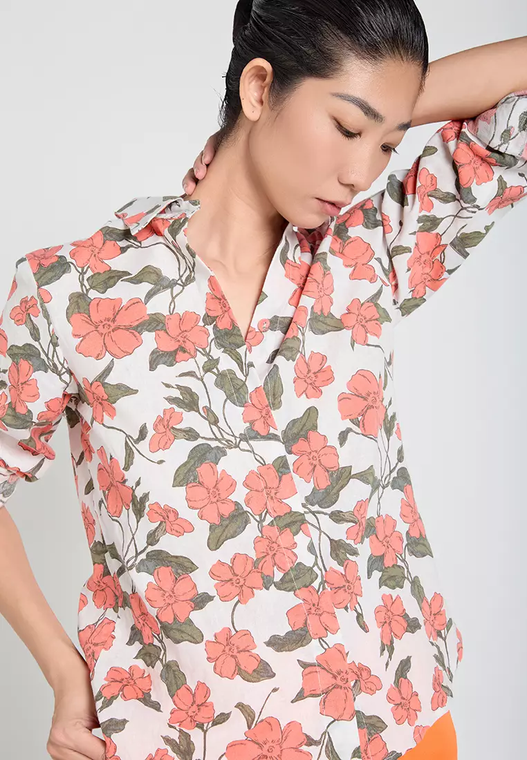 Basic Long-Sleeve Linen Shirt