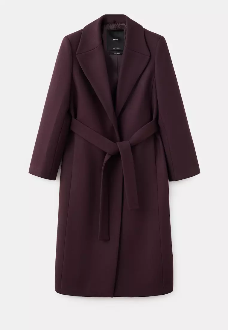 Manteco Wool Coat with Fur Collar