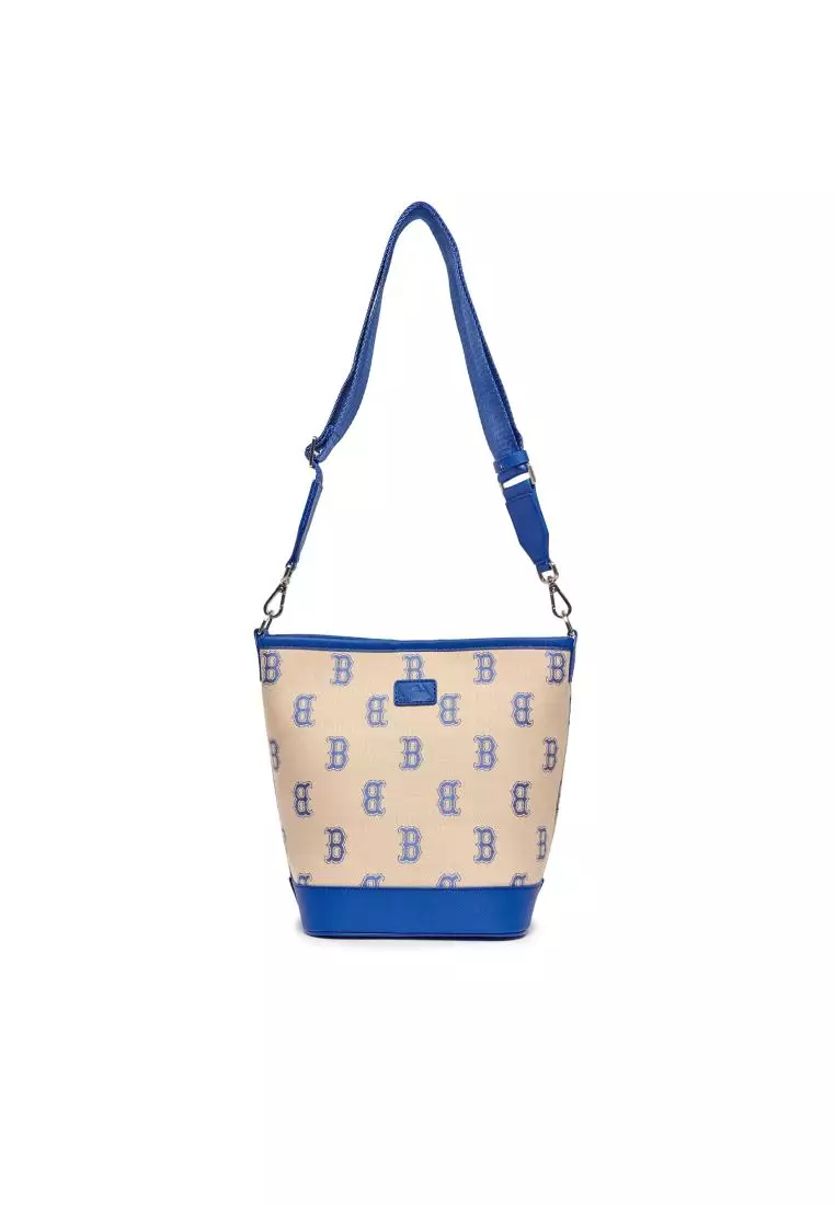ショルダーバッグ・ポシェット MLB KOREA Monogram Mini Bucket BAG Boston Red Sox Jual MLB Korea Monogram Bucket Bag Boston Red Sox - Brown