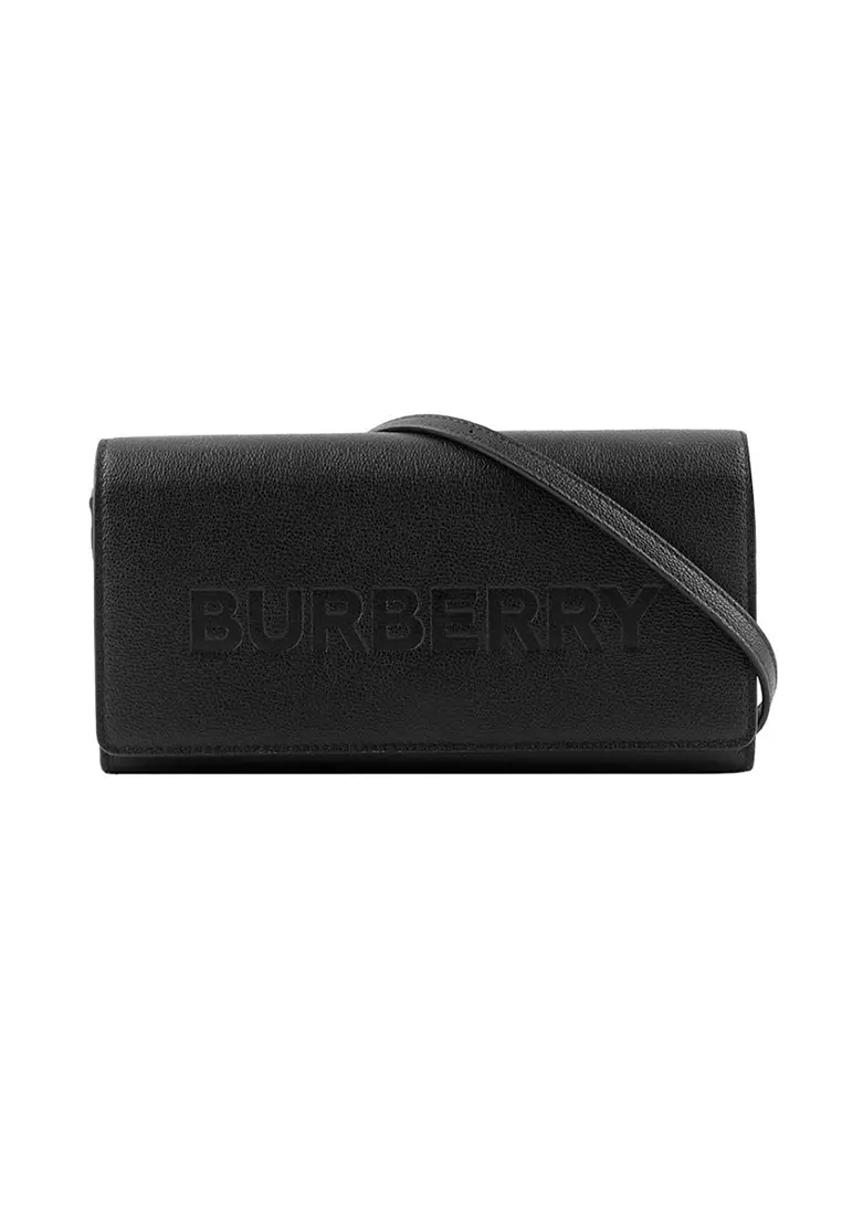 Burberry henley leather shop wallet on a chain