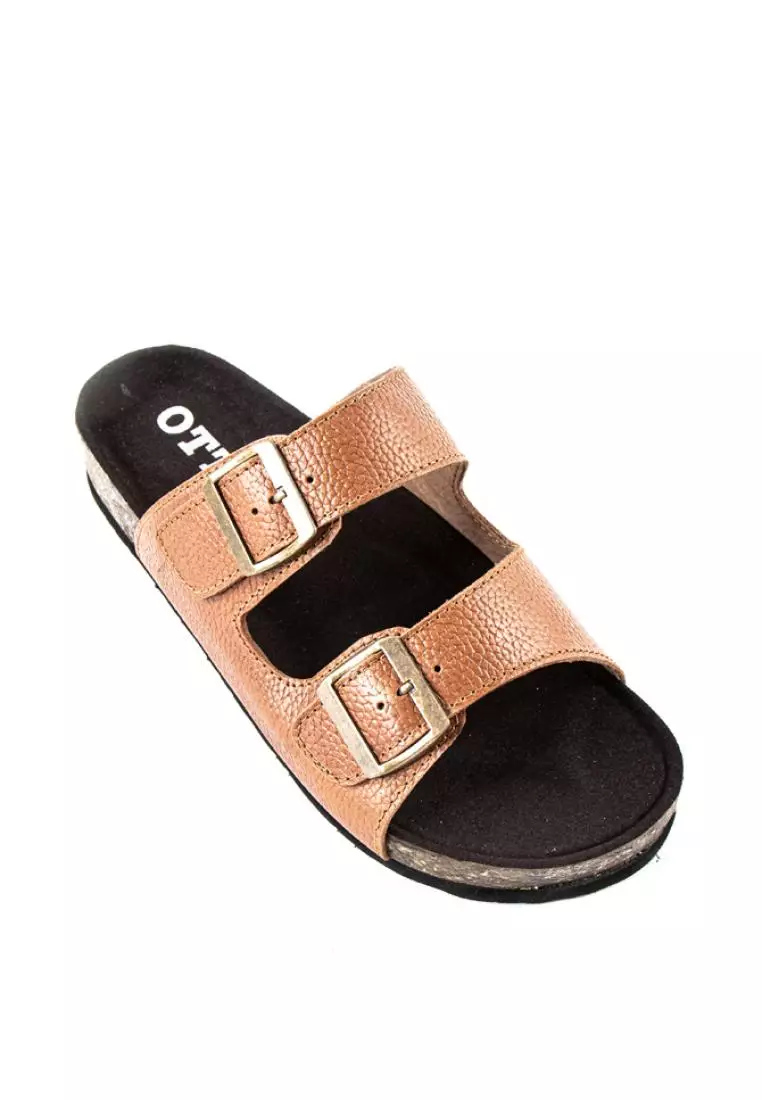 Discount on Otto  shoes - SKU: Double Strap Buckled Sandals