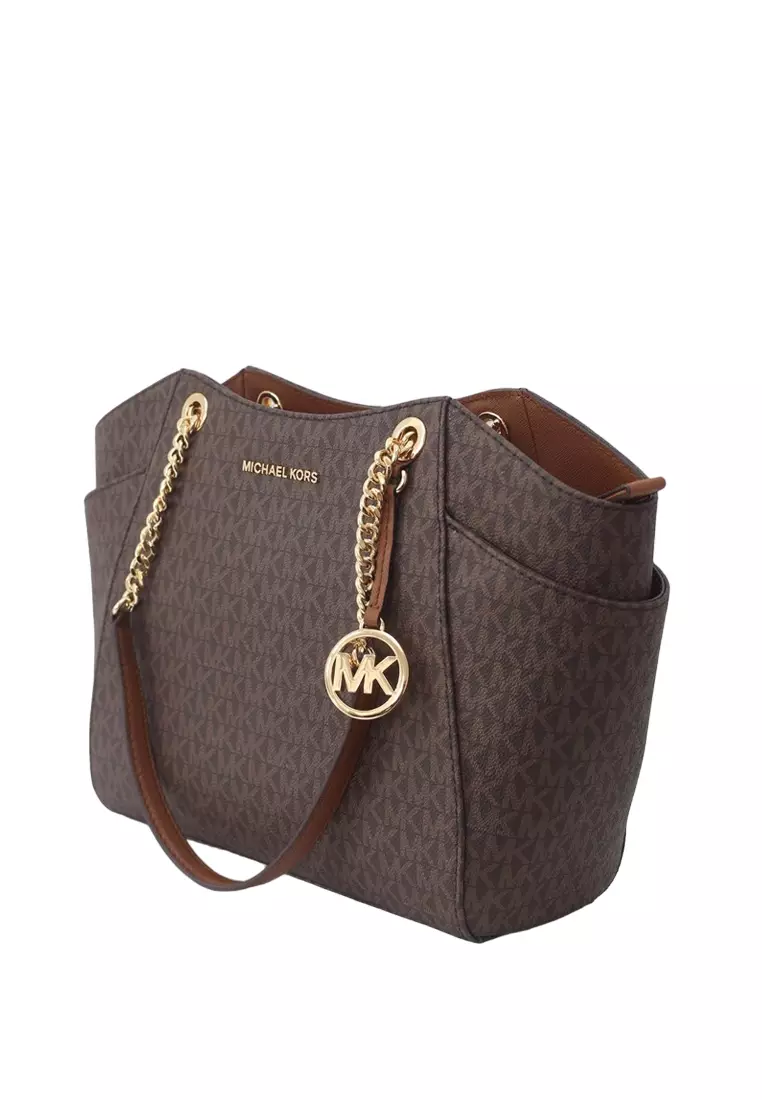 MICHAEL KORS Jet Set Travel Large Chain Shoulder Bag In