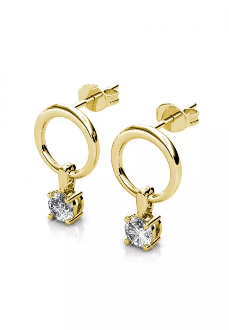 Octavia Earring YG - Anting Crystal Swarovski® by Her Jewellery