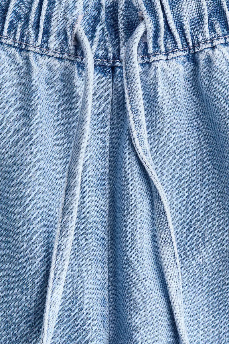MAMA Denim drawstring trousers