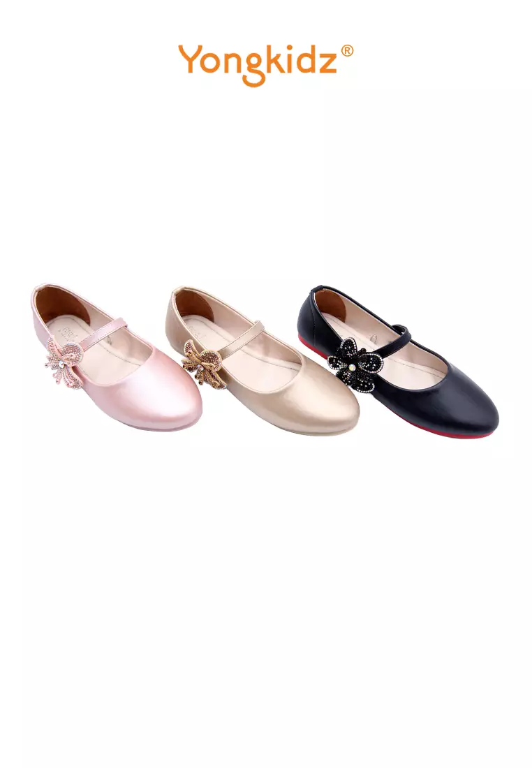 YONGKIDZ CASSIA BALERINA FLATSHOES ANAK PEREMPUAN OL-LK8034-25 ROSE GOLD