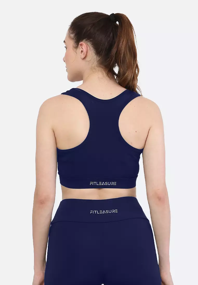 Blue Basic Essential Coord Workout/Running Sports Bra