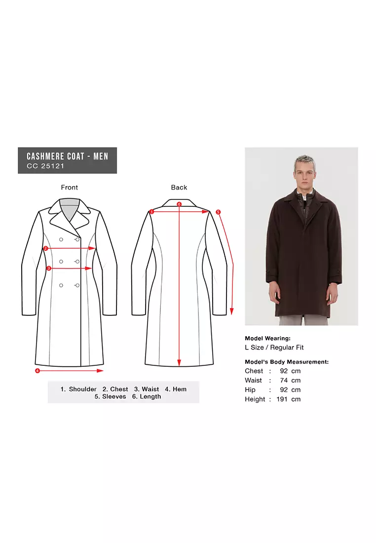 Premium Cashmere Coat Men