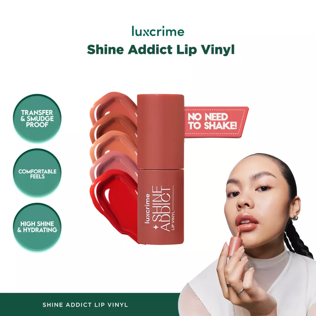 Luxcrime Shine Addict Lip Vinyl- Hibiscus