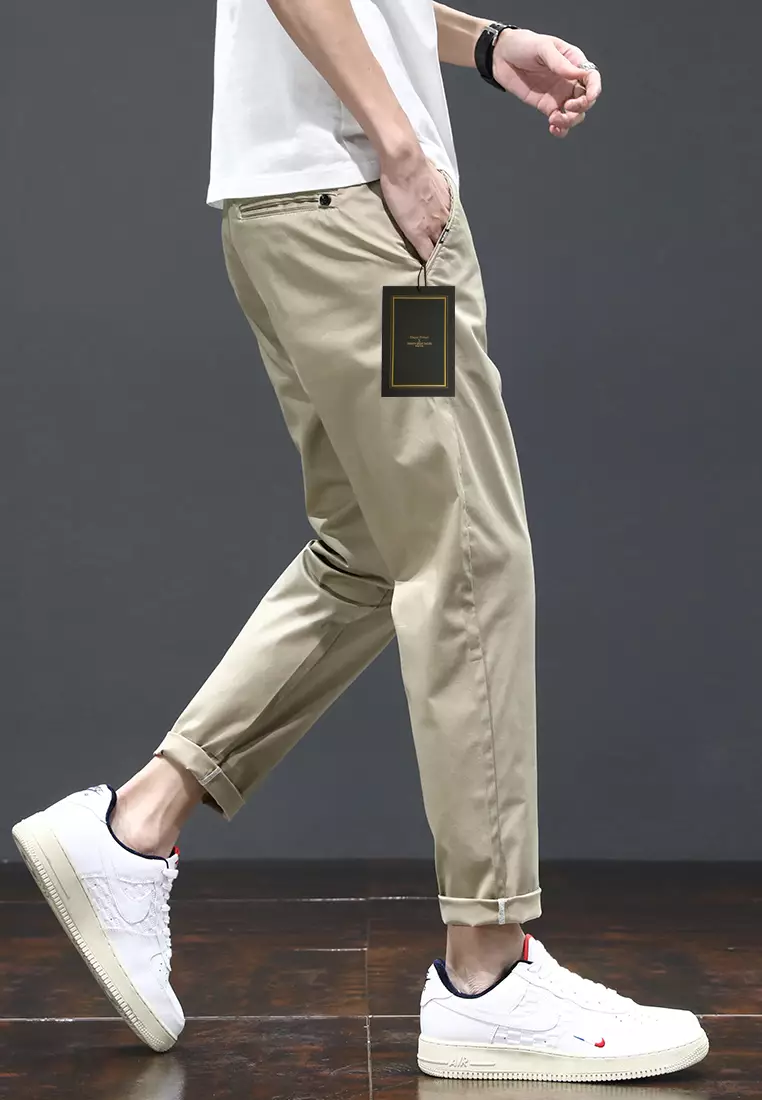 Ice Silk Feeling Cropped Pants AY-L808