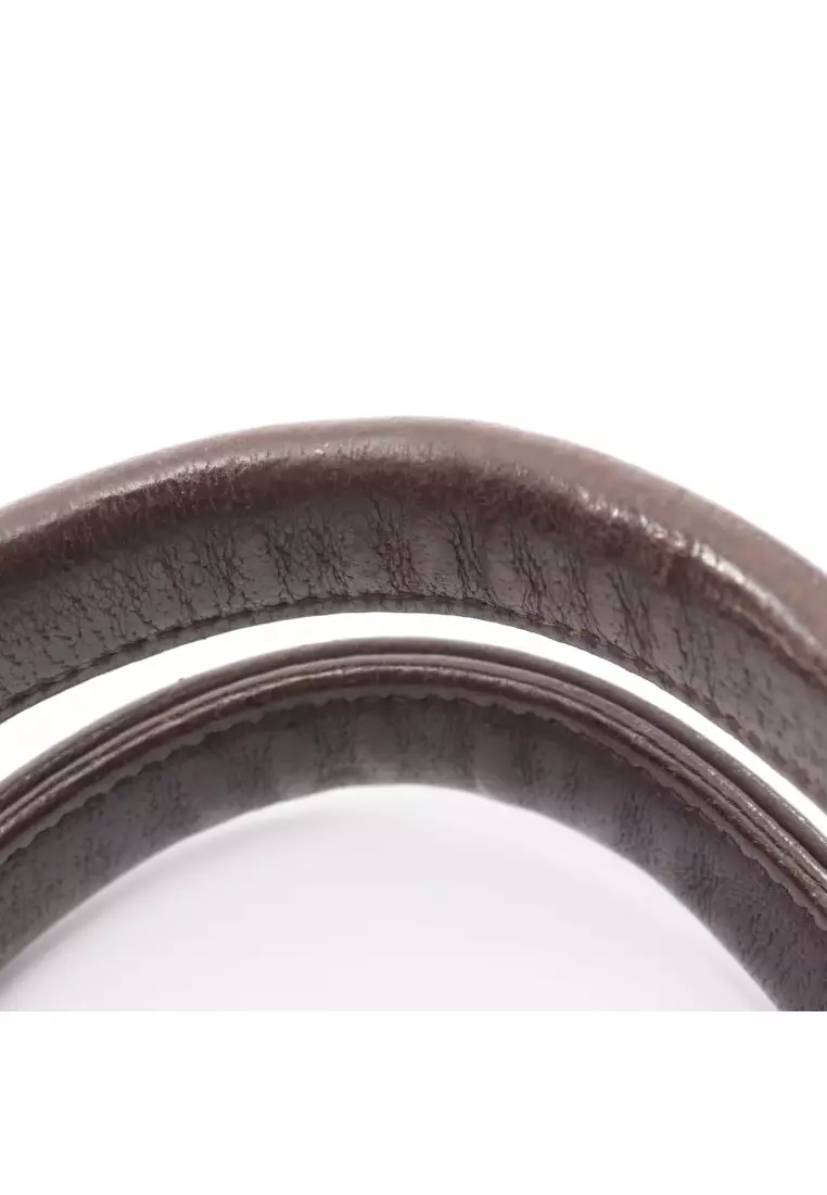 Pre-Loved Gucci GG canvas sherry line Handbag tote bag canvas leather beige multicolor