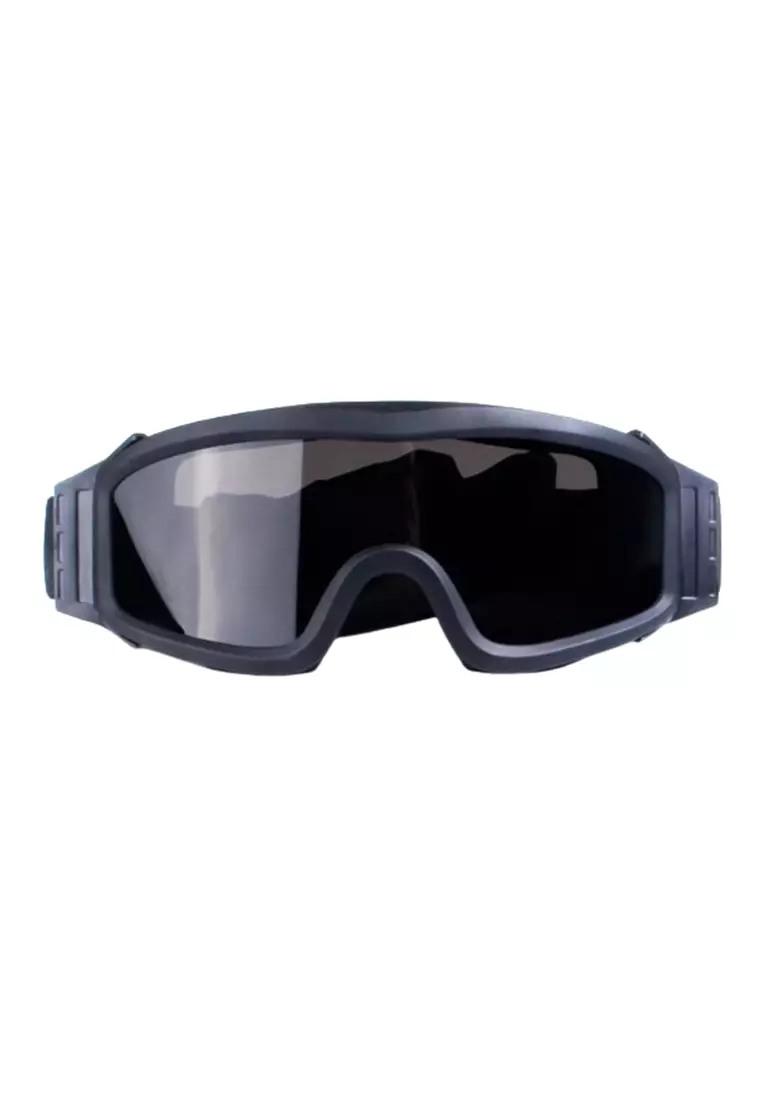 Owen Kacamata Olahraga Taktis Airsoft Ski Goggles with 3 Lens ORIGINAL - Black
