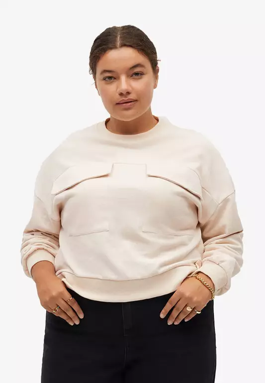 Pockets Cotton Sweatshirt
