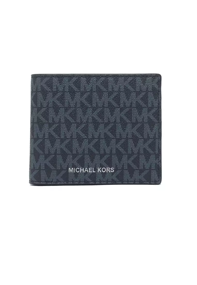 Michael Kors Cooper Billfold Wallet With Coin Pocket Admiral PL Blue 36U9LCRF3B