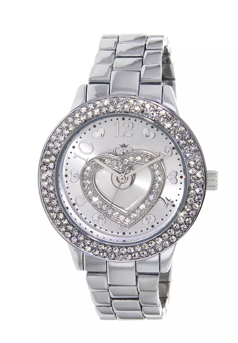 Value Deal - 5s PRO MINI Wireless Earphones - Purple + 1 Paris Hilton Quartz Watch