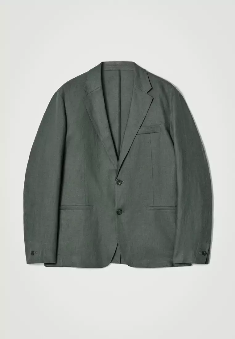 SINGLE-BREASTED LINEN BLAZER