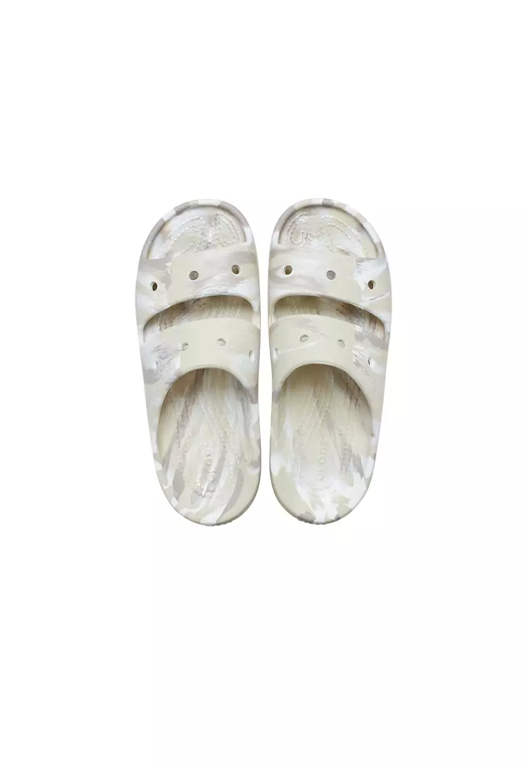 Classic Marbled Sandal V2 in Bone Multi