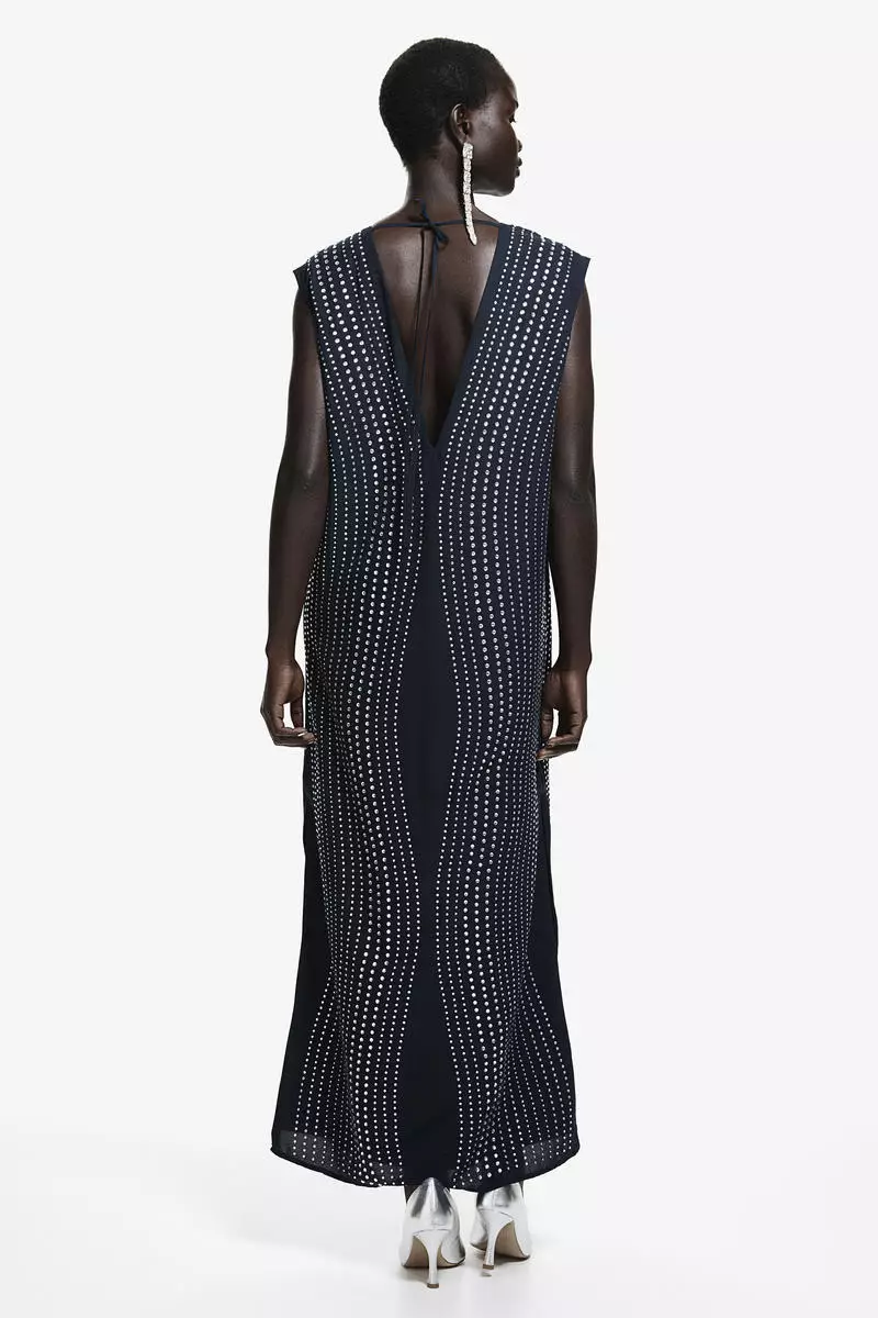 Rhinestone-decorated dress