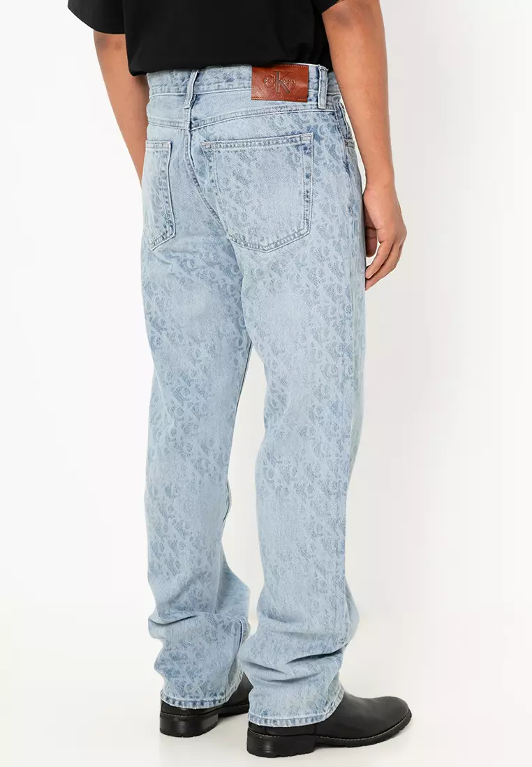 90S Straight Pavement Allover Print Jeans Calvin Klein Jeans
