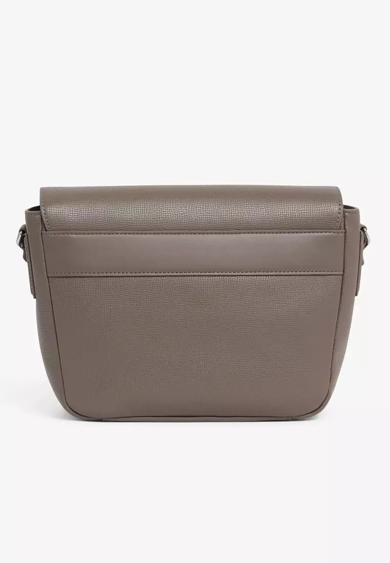 Ossian Flap Close Leather Satchel