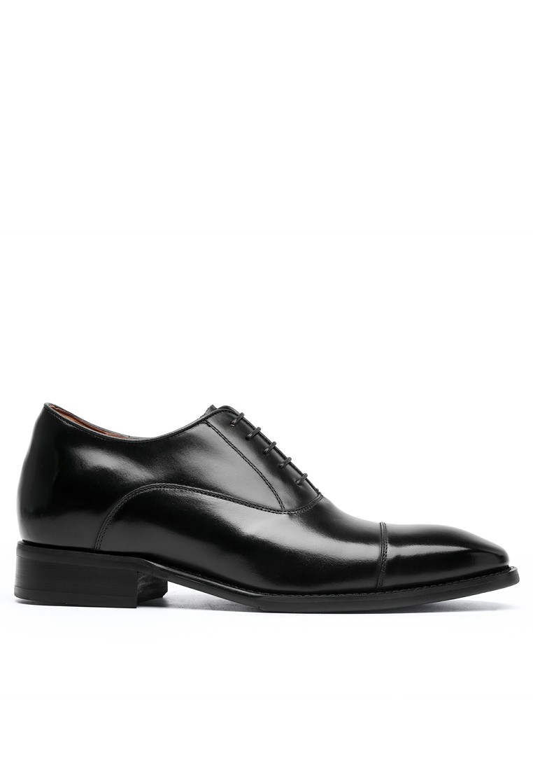 5.5cm Full Grain Leather Cap Toe Oxford Shoes DS89886M-01-02