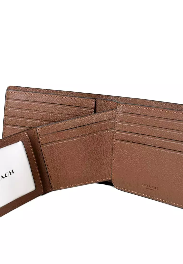 Men 3 In 1 Wallet - Dark Saddle