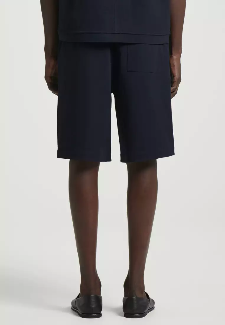 Drawstring Jersey Track Shorts