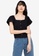 ZALORA BASICS black 100% Recycled Polyester Flutter Top BEDC1AA2358FBDGS_1