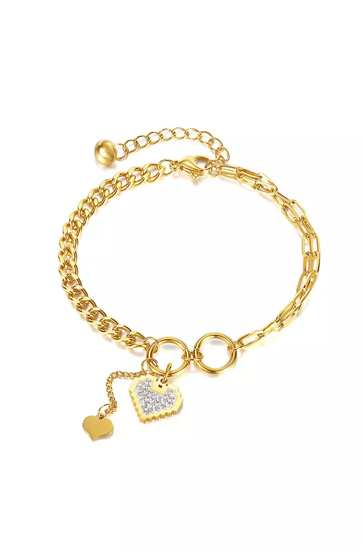 Gold sale pendant bracelet