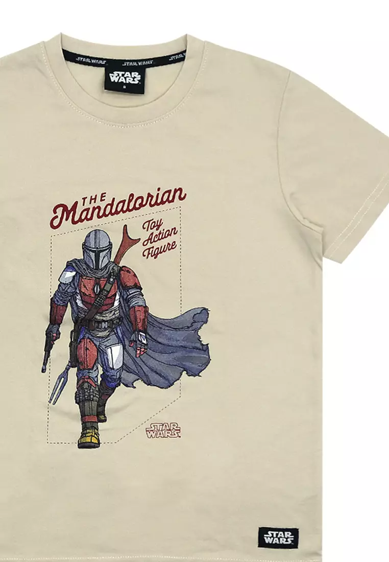 Star Wars Boys Mandalorian Toy Graphic T-Shirt