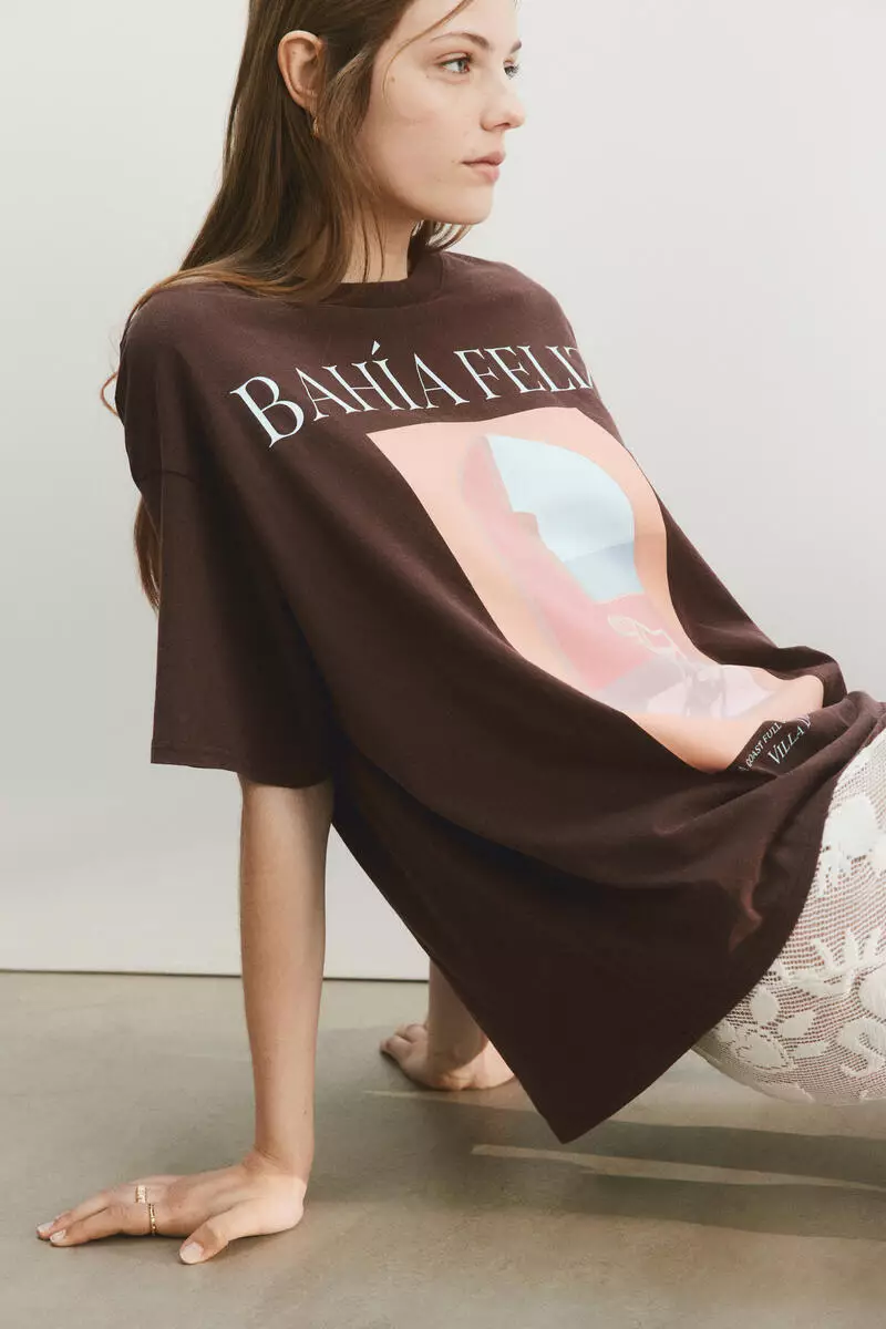 Oversized printed T-shirt