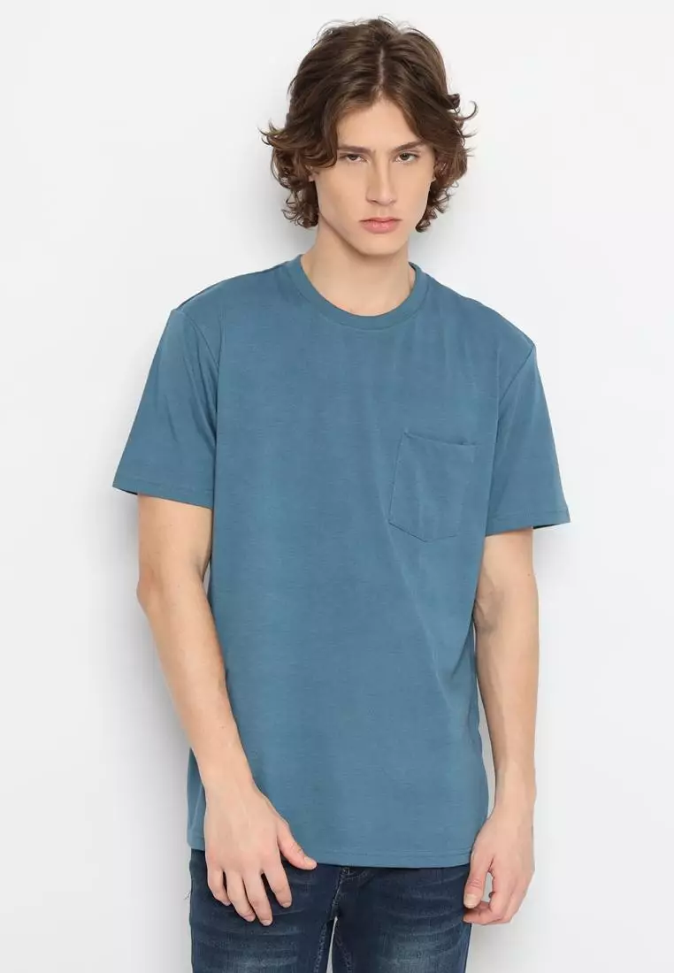 MATSUDA Kaos Polos Pocket T Shirt Cotton Chuo