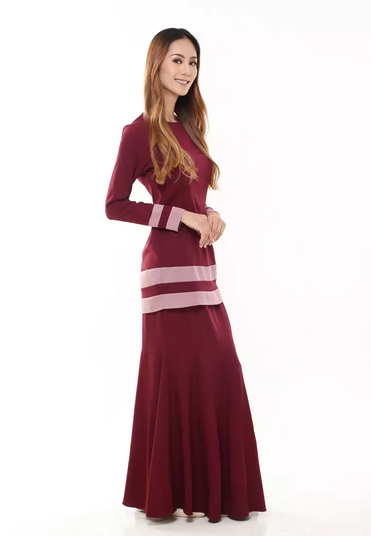 Alicia Kurung Modern in Maroon