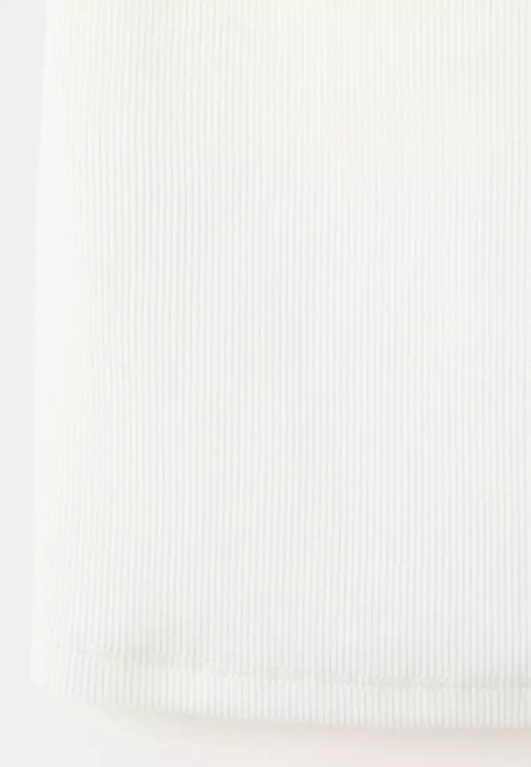 Ribbed Cotton-Blend Top