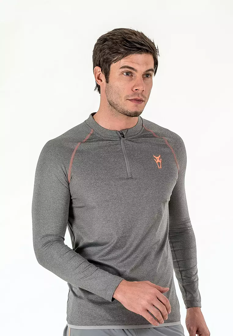 Men Alacrity Long Sleeve Top (Grey)
