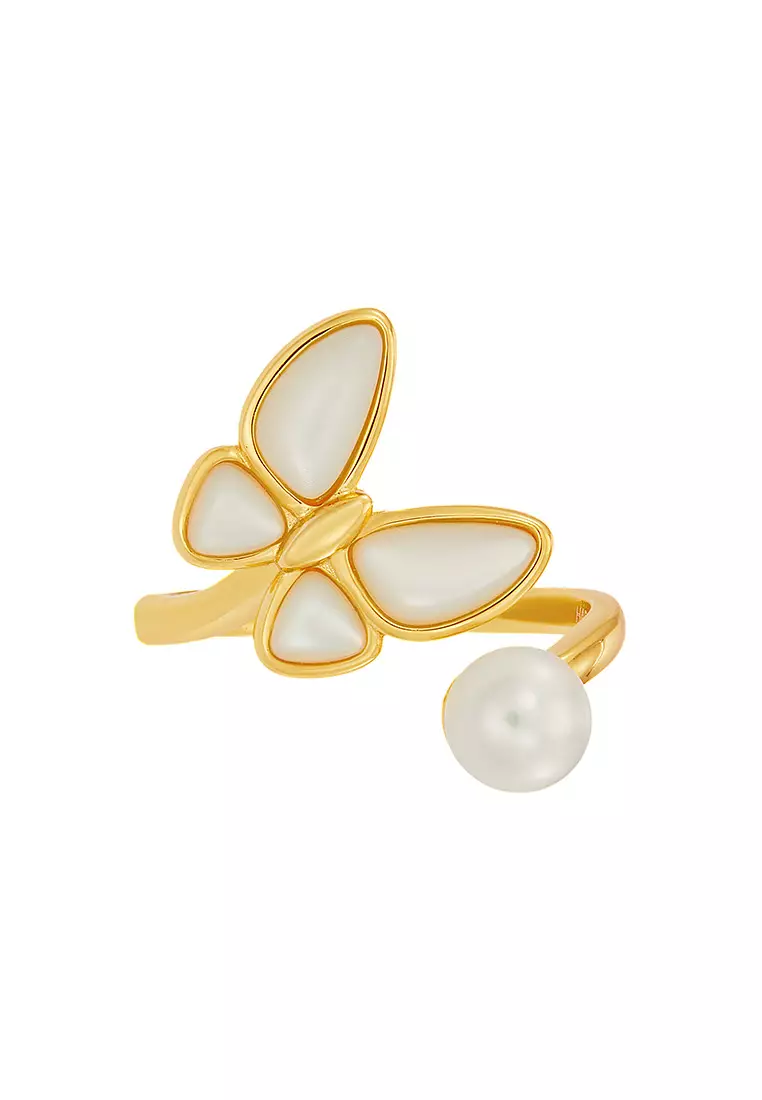 HABIB Fresh Water Pearl Ring in 925 Silver Z4528S(2)-R(YG)