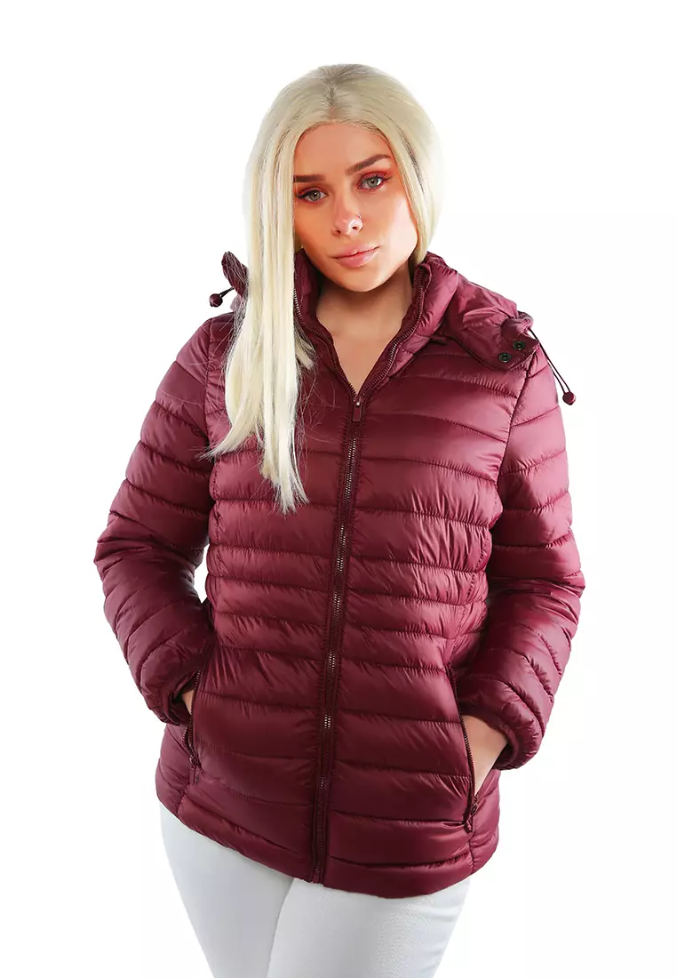 Maroon shop jacket hoodie