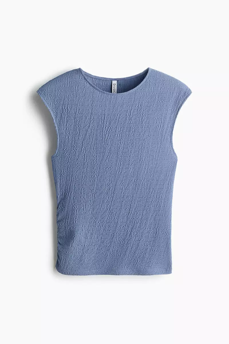 Textured jersey top