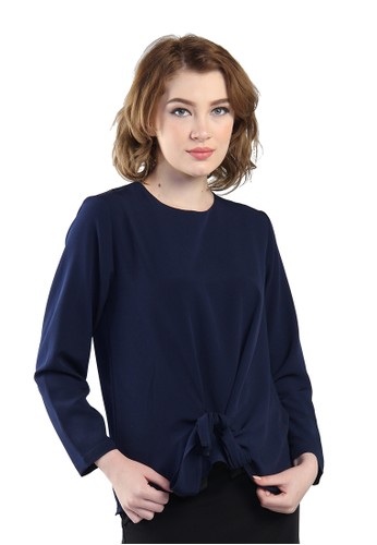 Jual Rianty Basic Rianty Basic Blue Woman's Blouse Kyla 