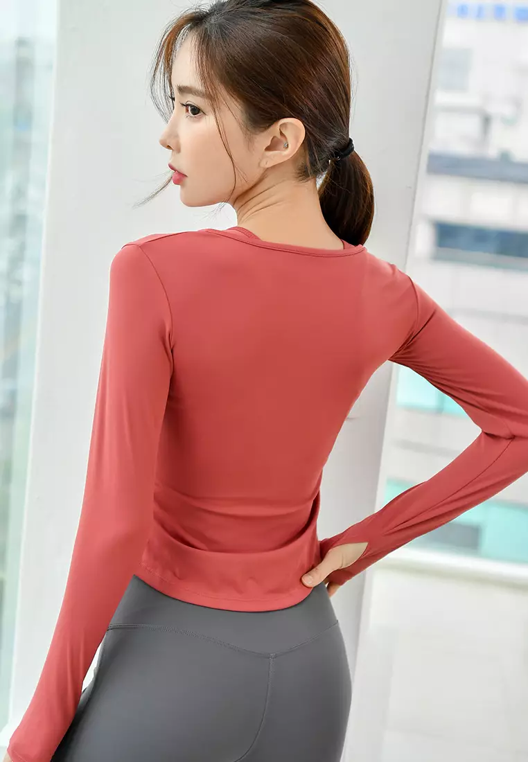 (2PCS) Quick Dry Running Fitness Yoga Dance Set (Tops+Bottoms)