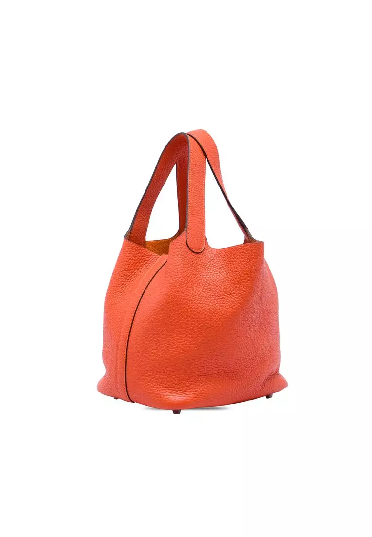 Pre-Loved Hermès Clemence Picotin Lock 18