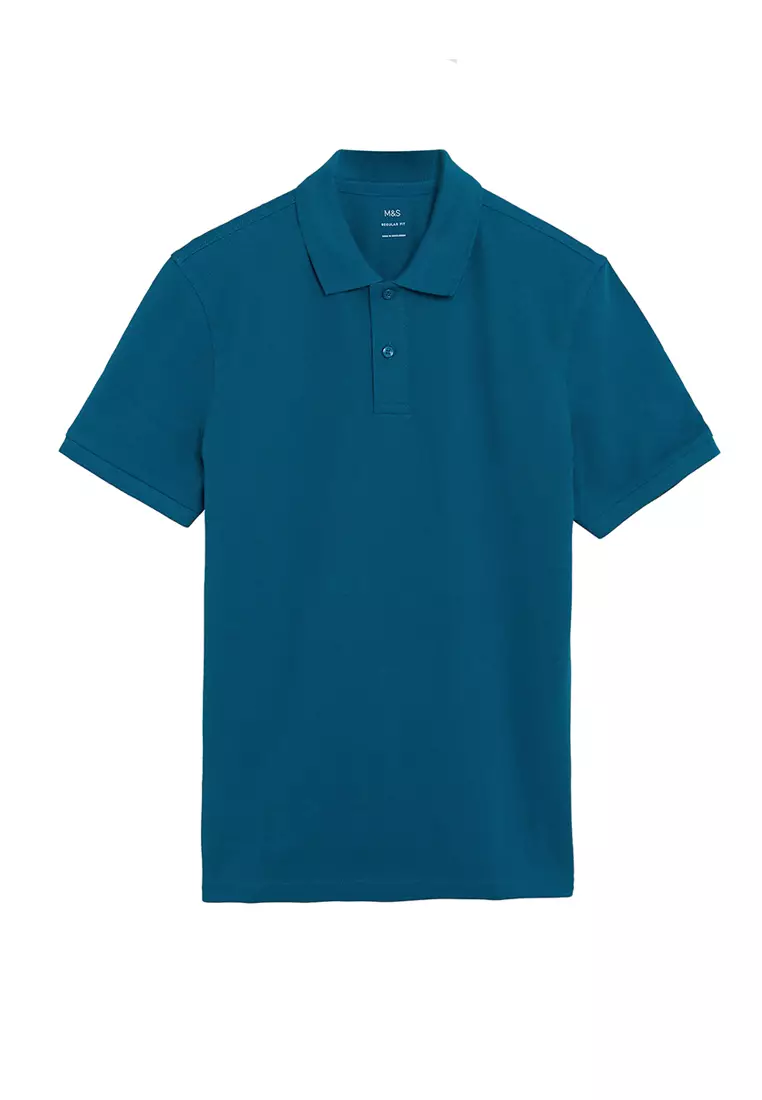 Pure Cotton Pique Polo Shirt