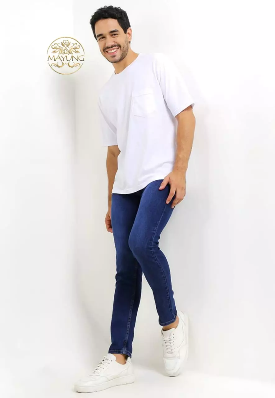 Celana Jeans Pensil Navy Panjang Pria Joe