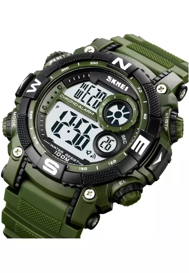 Jam Tangan Digital Pria Waterproof Many Function Strap Tali Material PU Silicone IR39 ORIGINAL