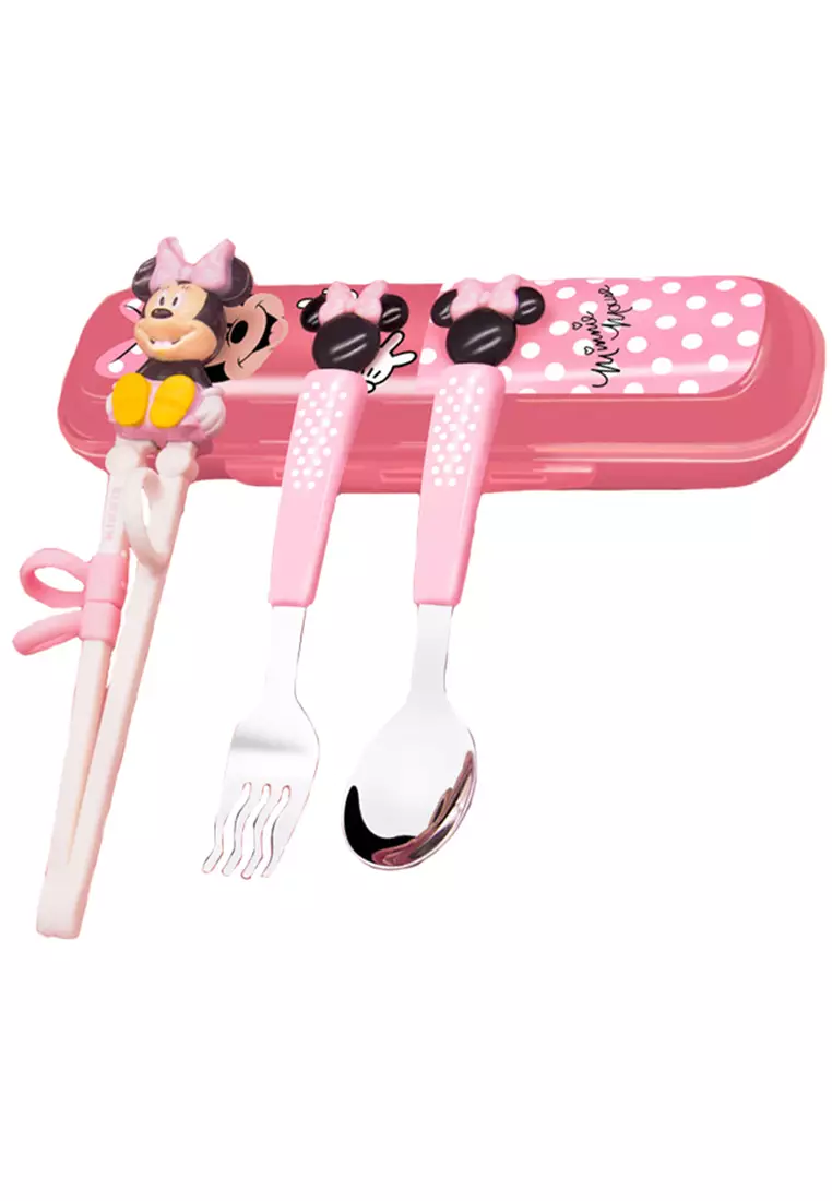 Buy Disney Minnie Disney Minnie Learning Chopsticks & Spoon Fork Set