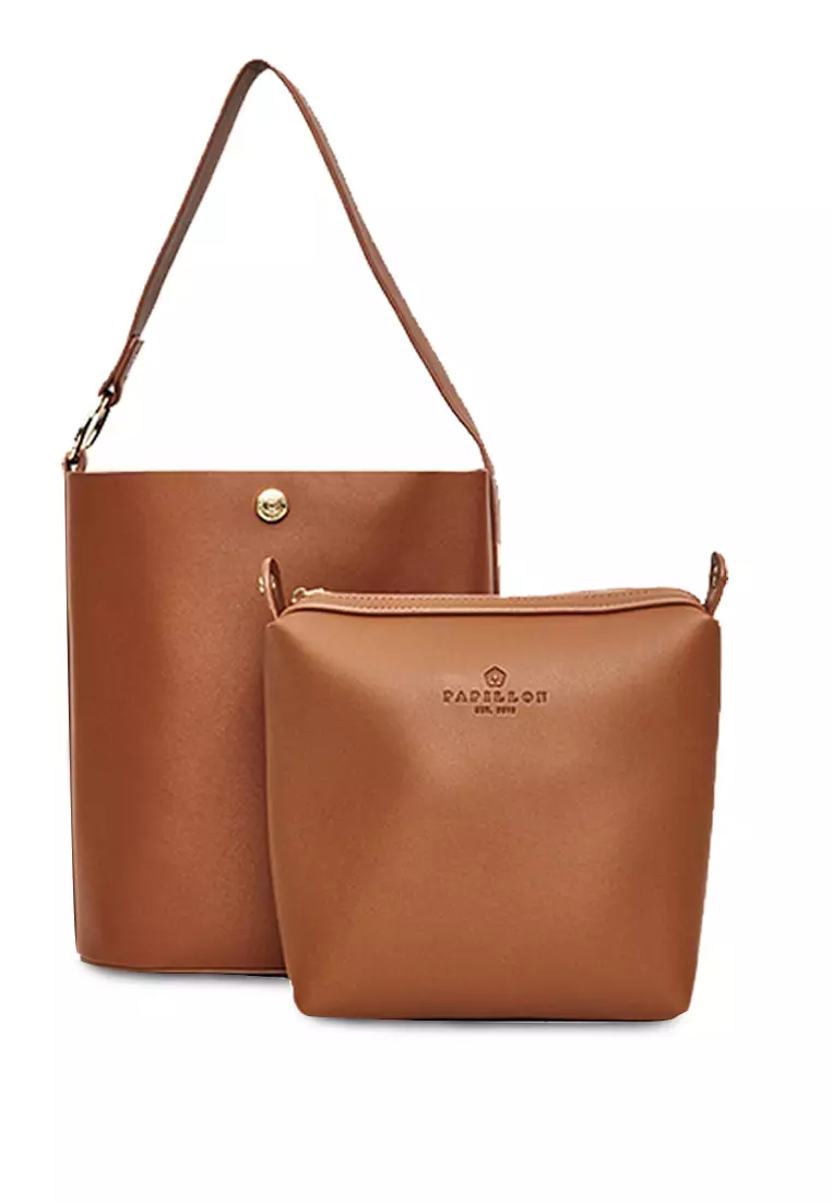 Buy Papillon Clutch Calla Bucket Bag in Brown 2024 Online ZALORA