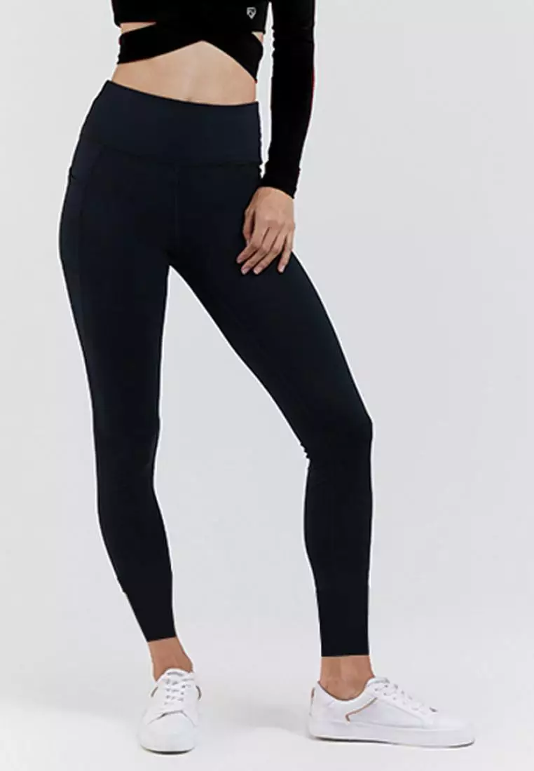Fitwear - Legging Olahraga Wanita LAYCA 2POCKET PJ - BLACK