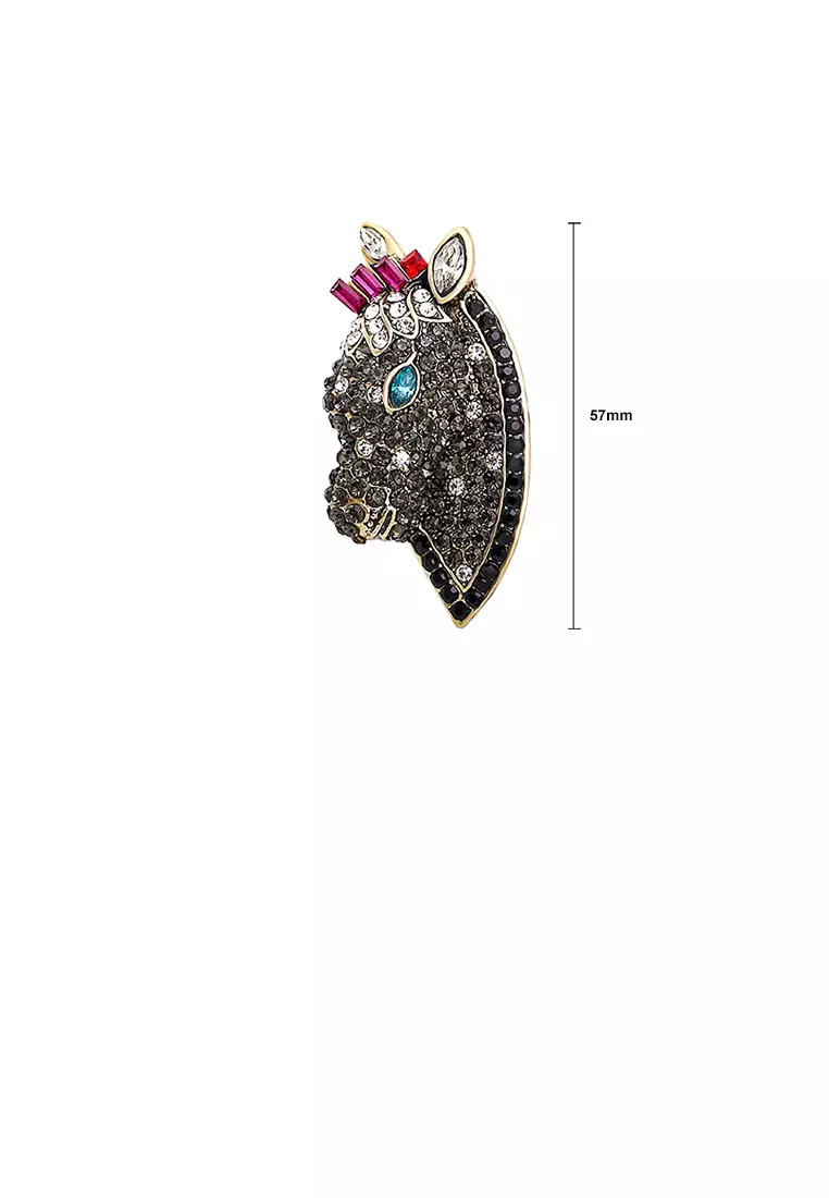 Gold horse deals brooch
