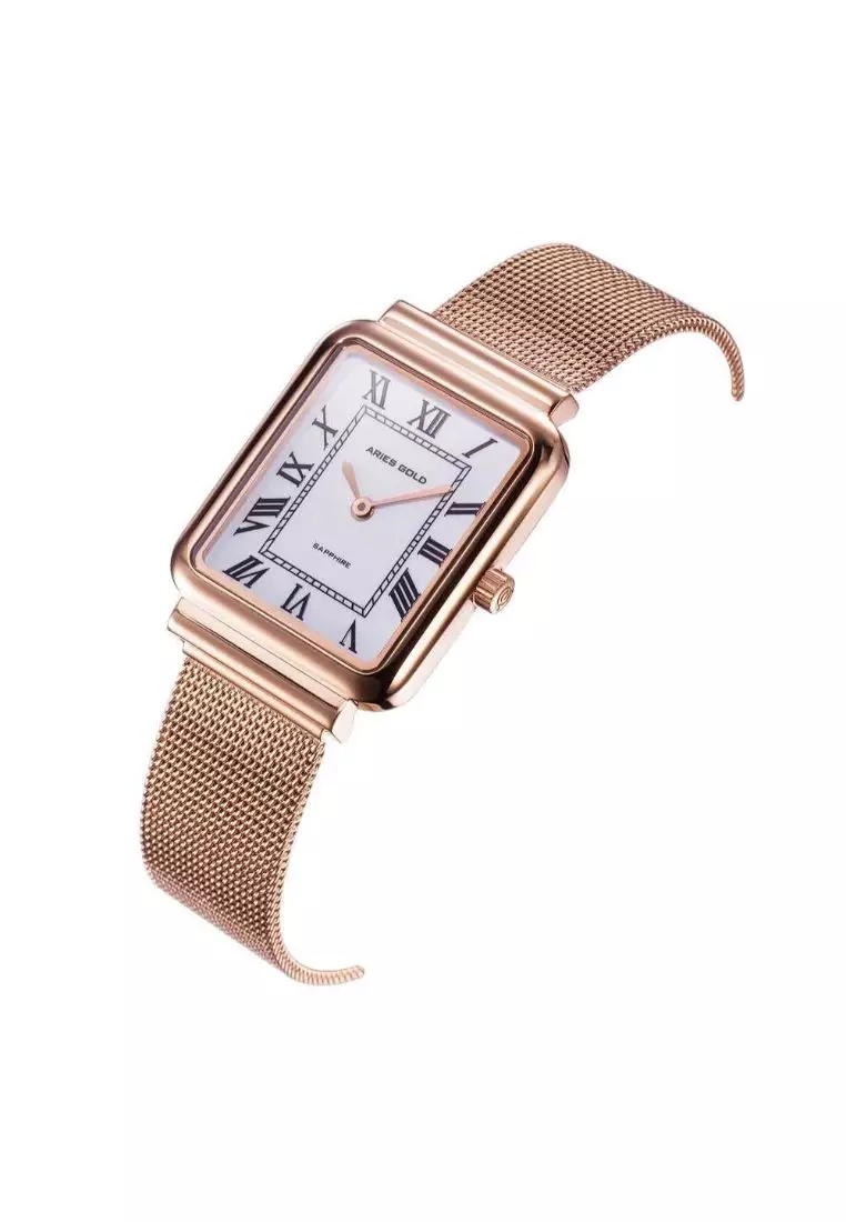 Buy Aries Gold Aries Gold Enchant Isabella Rose Gold Stainless Steel L ...