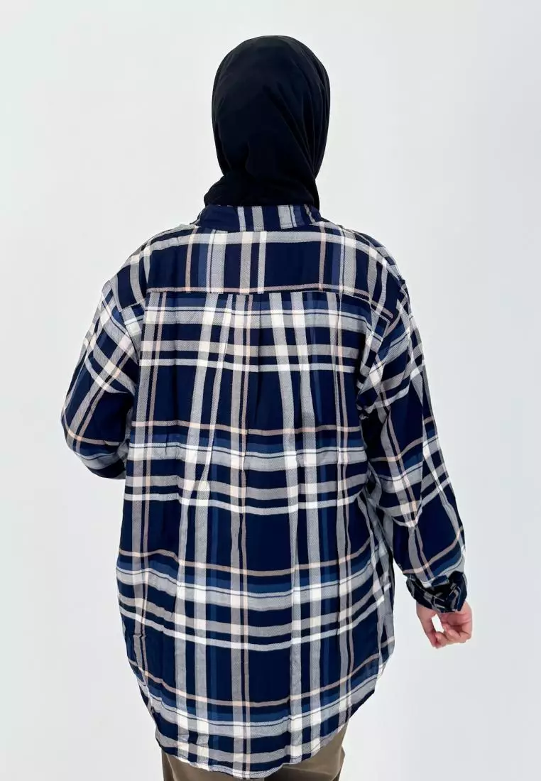 Lezahrasignature Kemeja Flanel Panjang Wanita