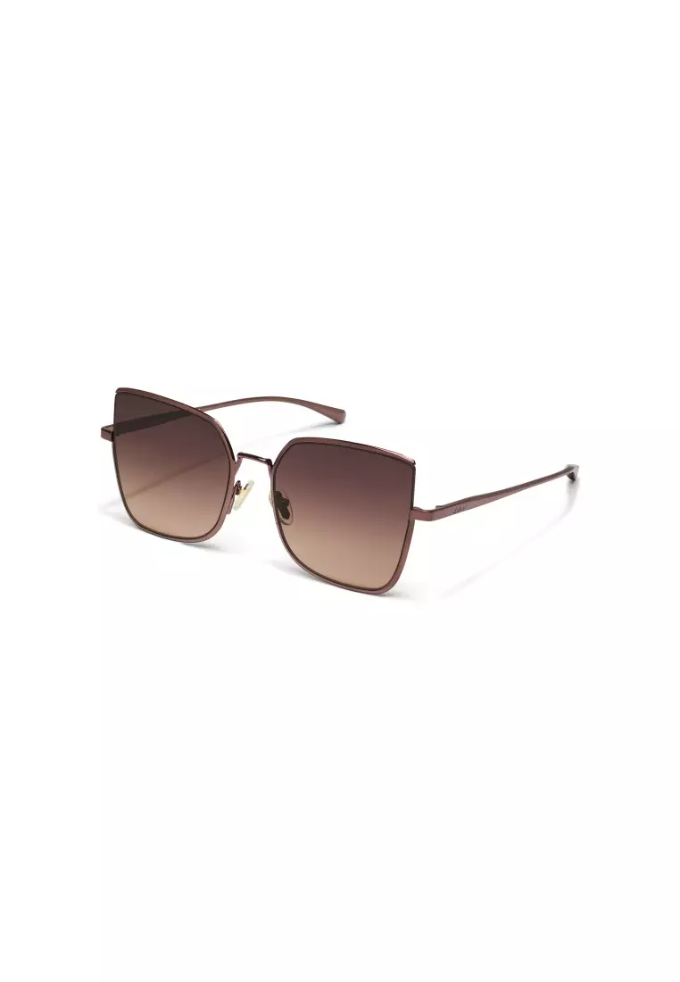 QUAY Big Debut Sunglasses - Chocolate/Dark Fawn